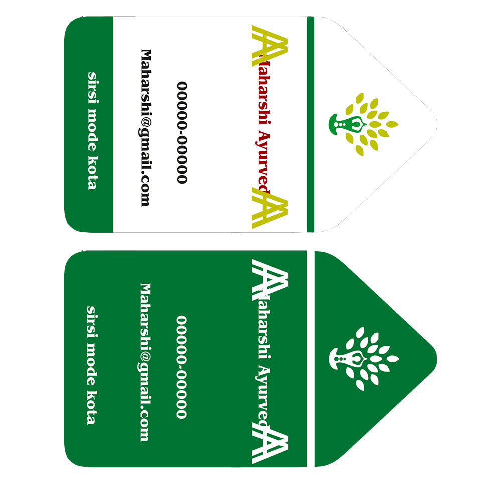 Premium Die Cut Visiting Card - Shape 10