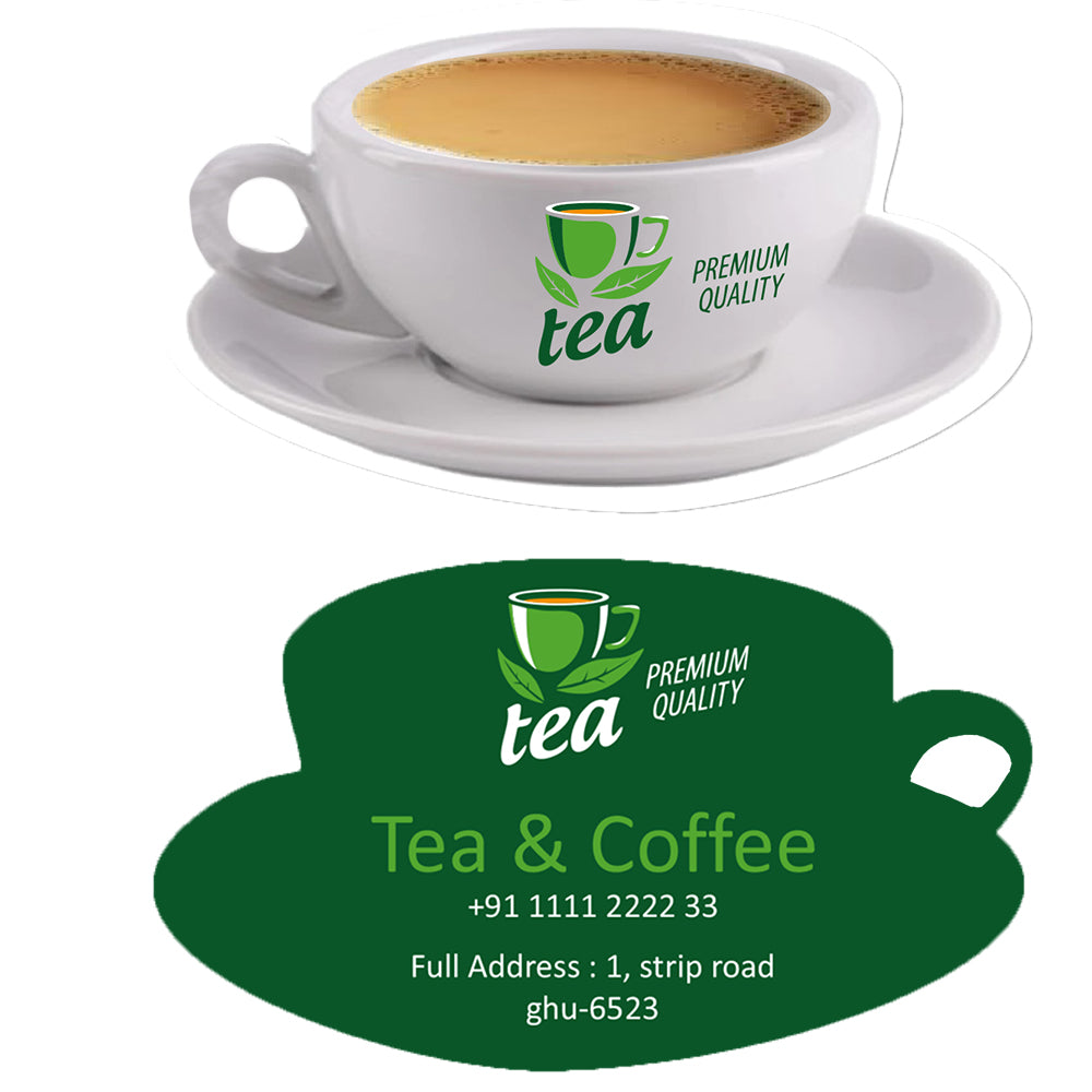 Premium Die Cut Visiting Card - Shape 18