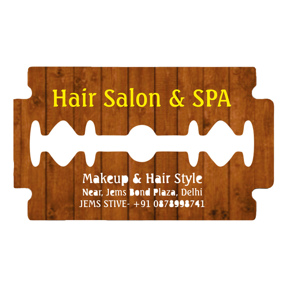 Premium Die Cut Visiting Card - Shape 19