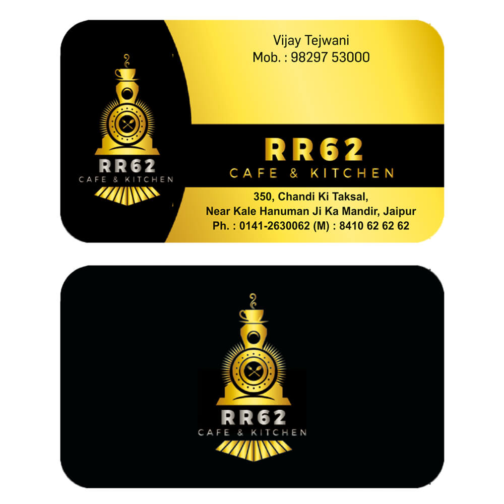 Premium Die Cut Visiting Card - Shape 2