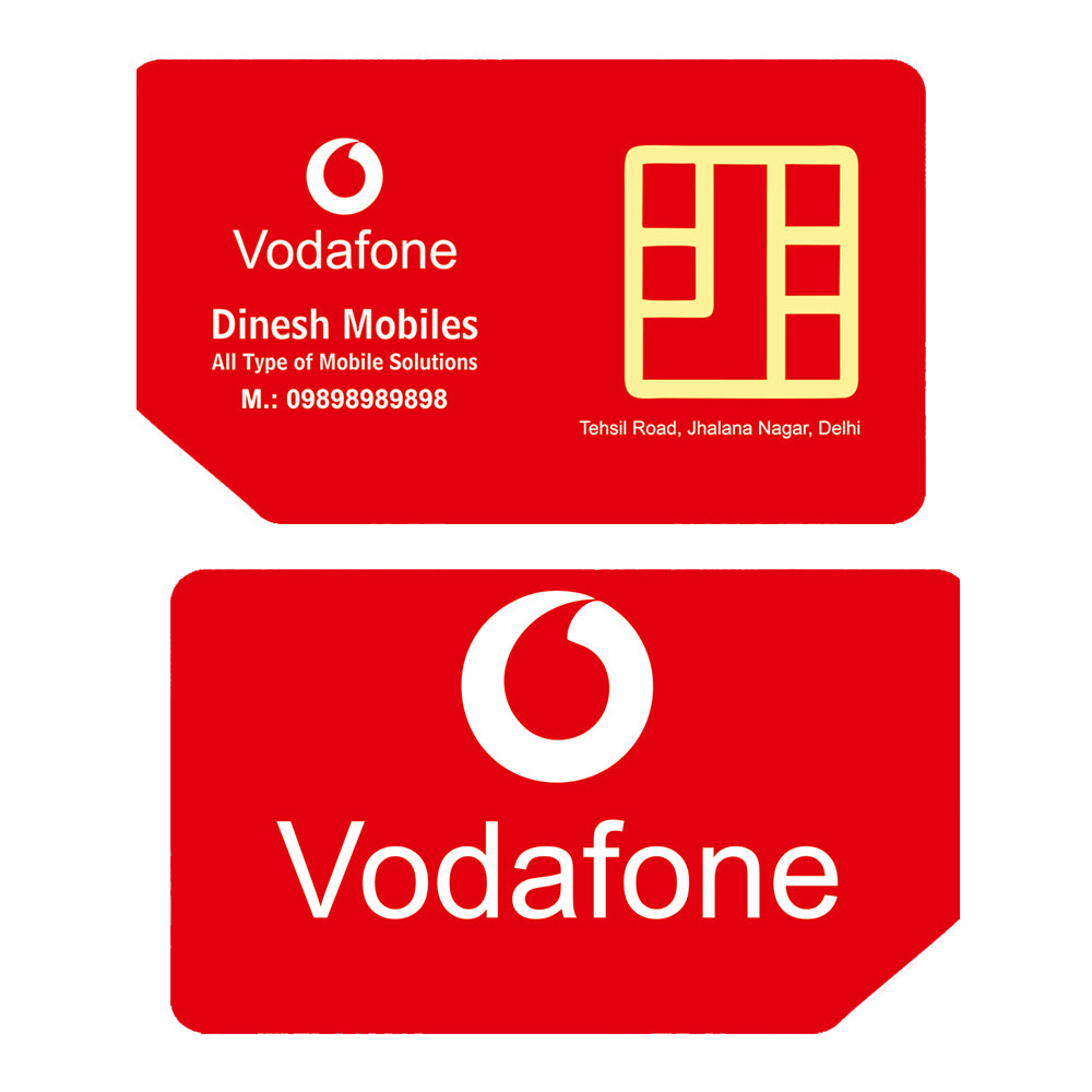 Premium Die Cut Visiting Card - Shape 20