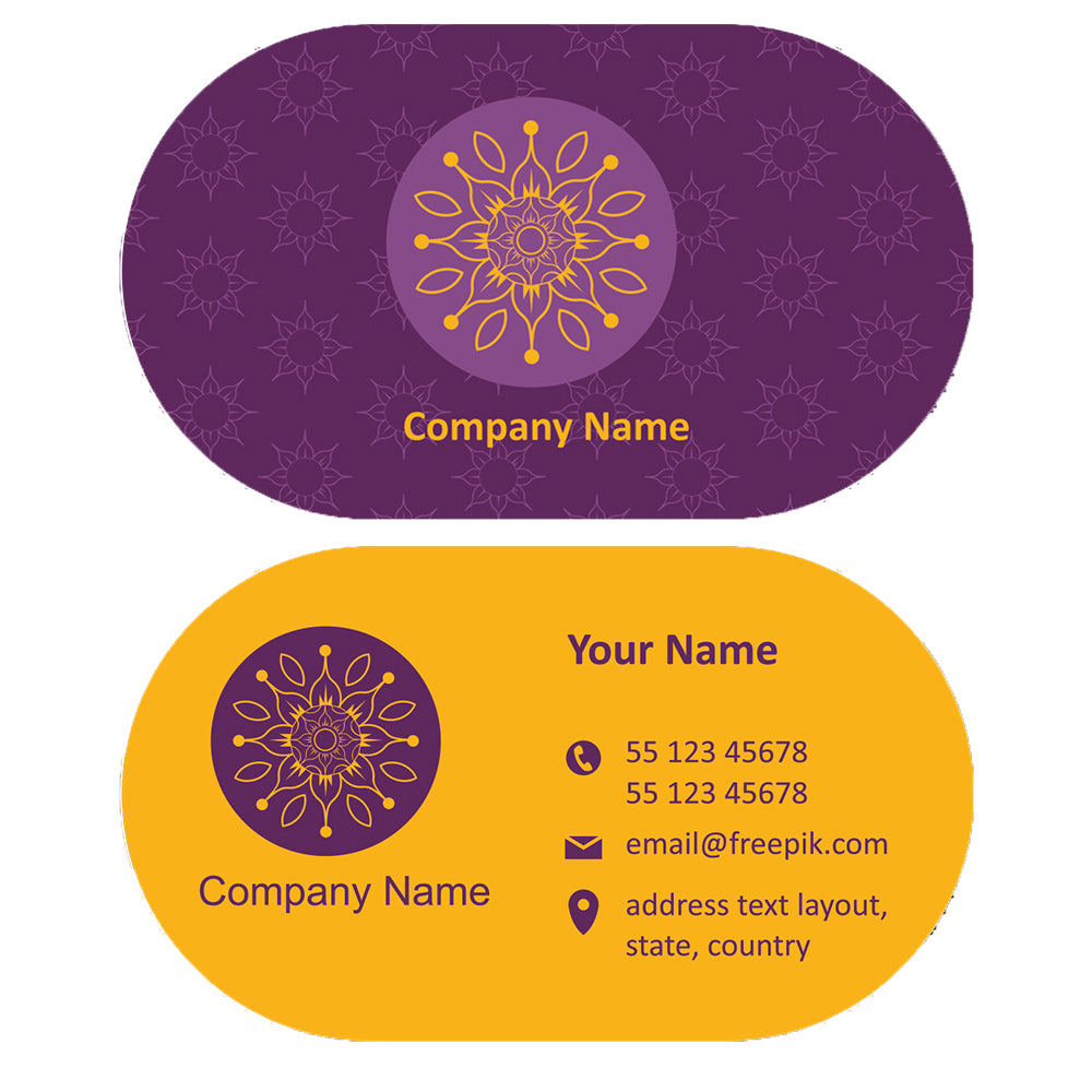 Premium Die Cut Visiting Card - Shape 8
