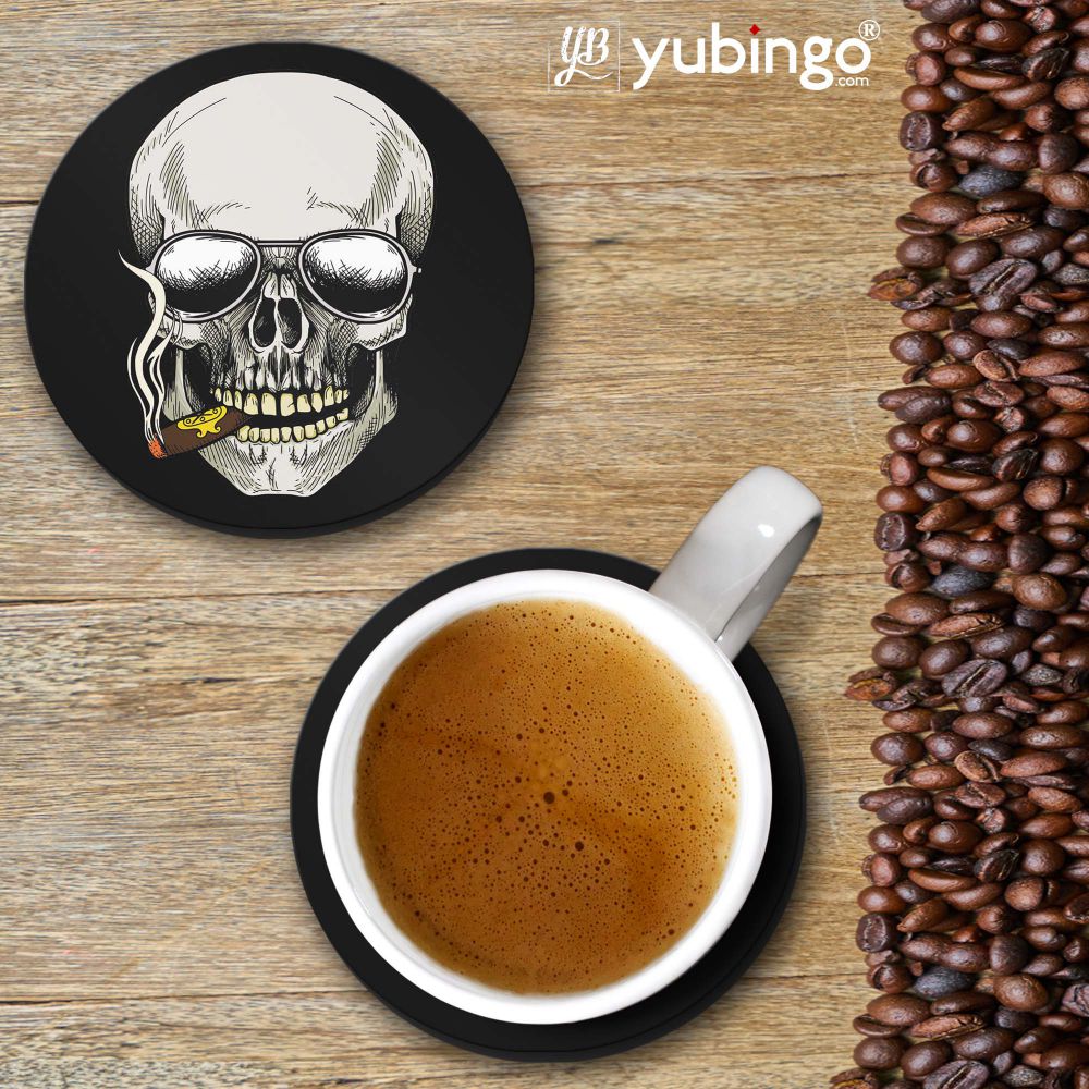 Smoking Skull Coasters-Image2
