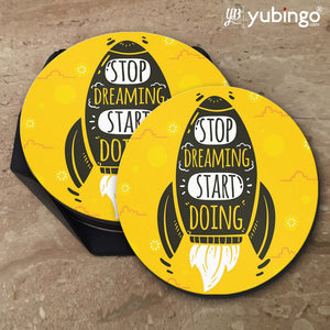 Stop Dreaming Start Doing Coasters-Image5