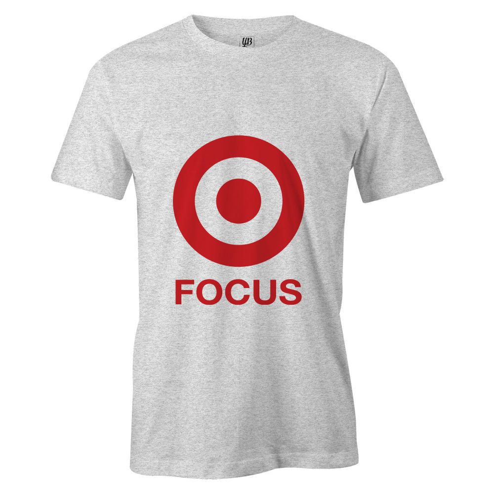 The Focus Men T-Shirt-White Melange