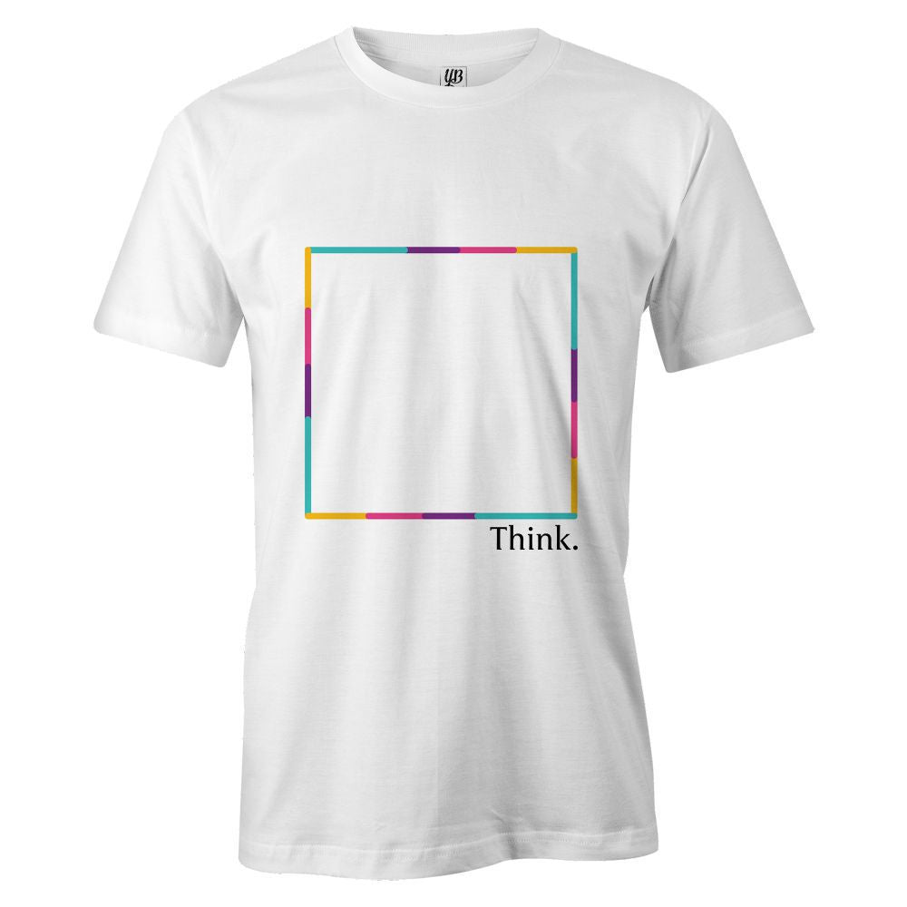 Think Outside Men T-Shirt-White