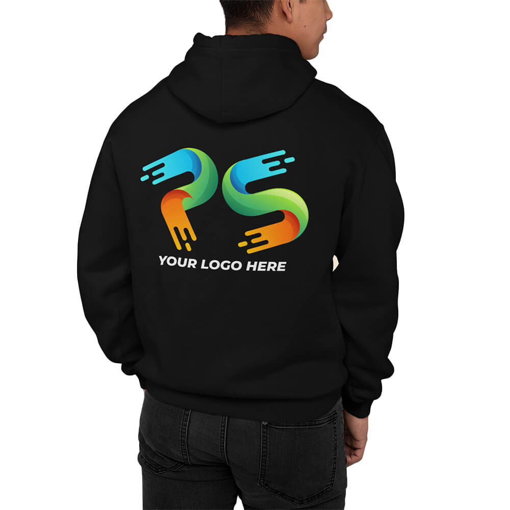 Black Customised Hoodie - Front and Back Print