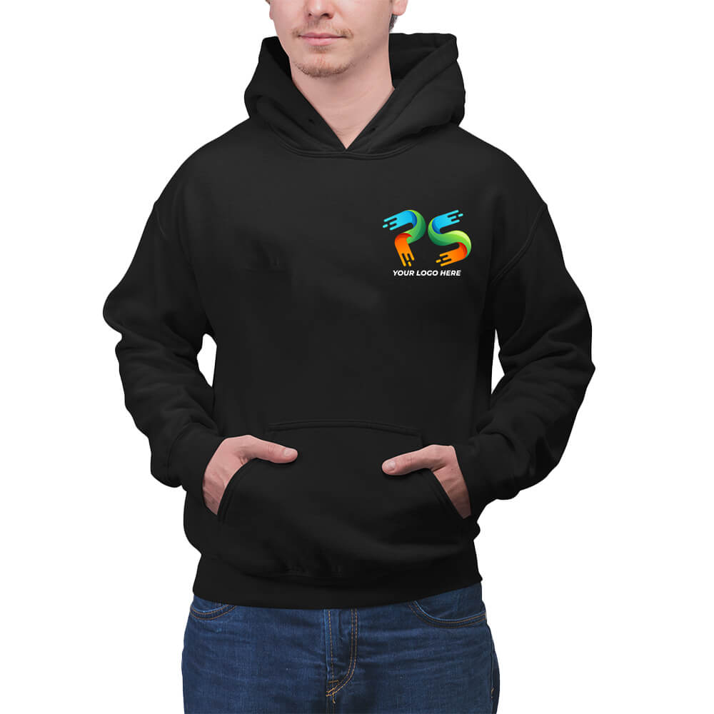 Black Customised Hoodie - Front and Back Print