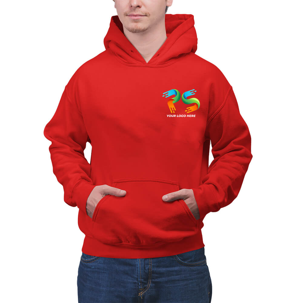 Red Customised Hoodie - Front and Back Print