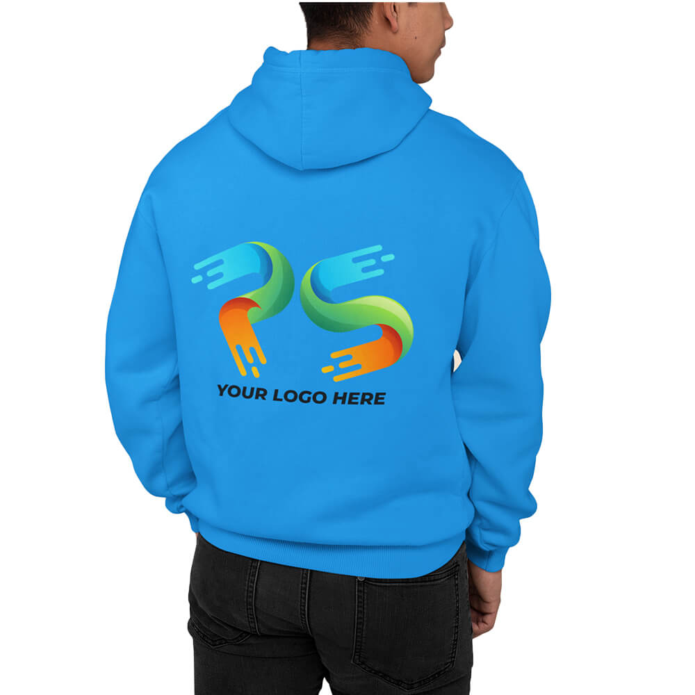 Royal Blue Customised Hoodie - Back Print