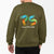 Olive Green Customised Sweat Shirt - Front and Back Print
