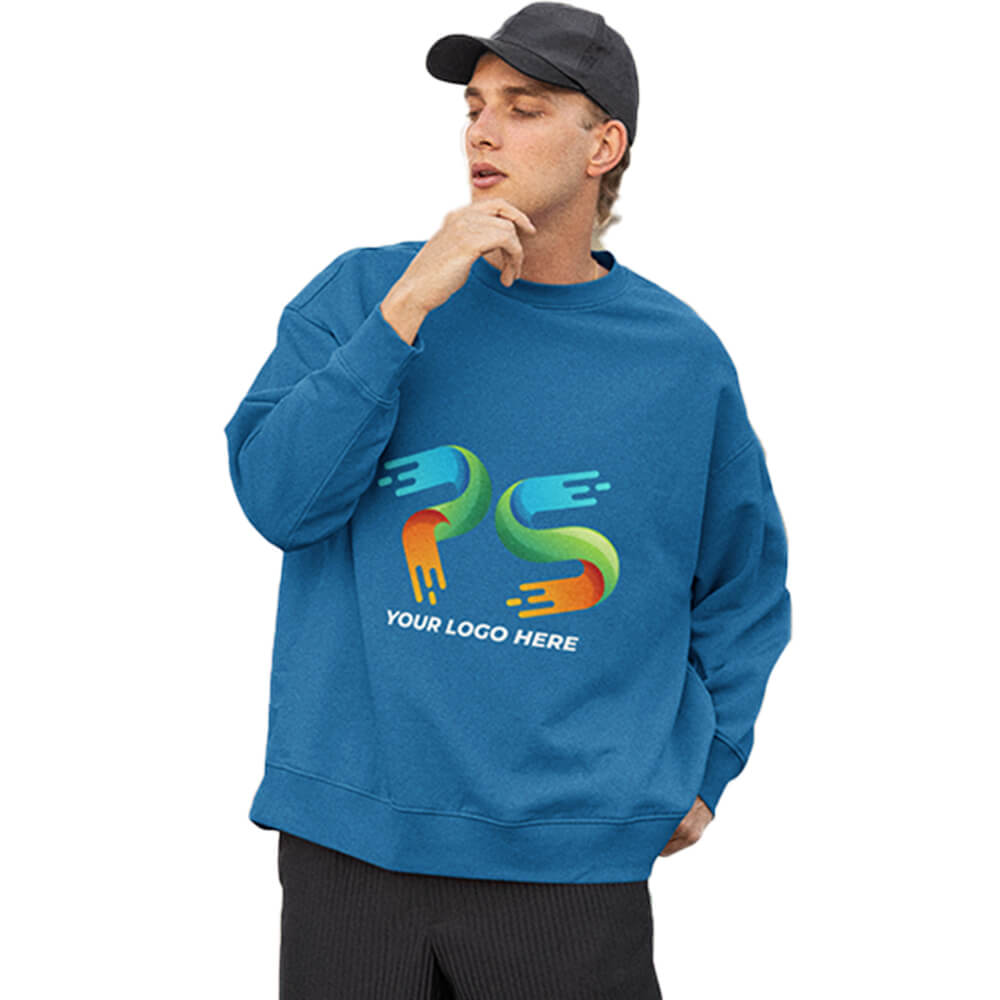 Royal Blue Customised Sweat Shirt - Front Print