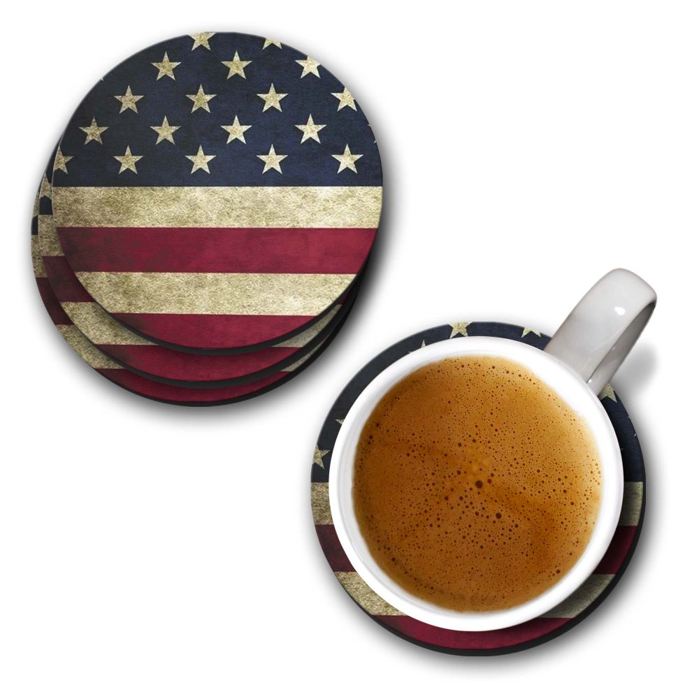 US Flag Theme Coasters