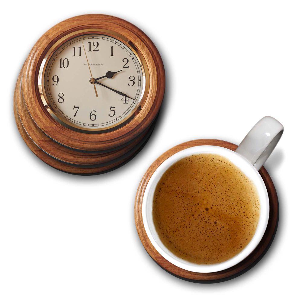 Vintage Clock Coasters