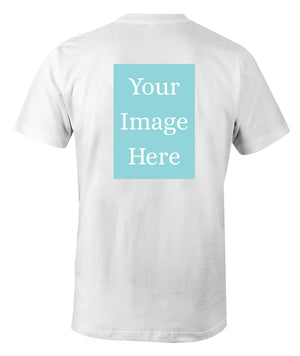 White Customised Men's T-Shirt - Back Print