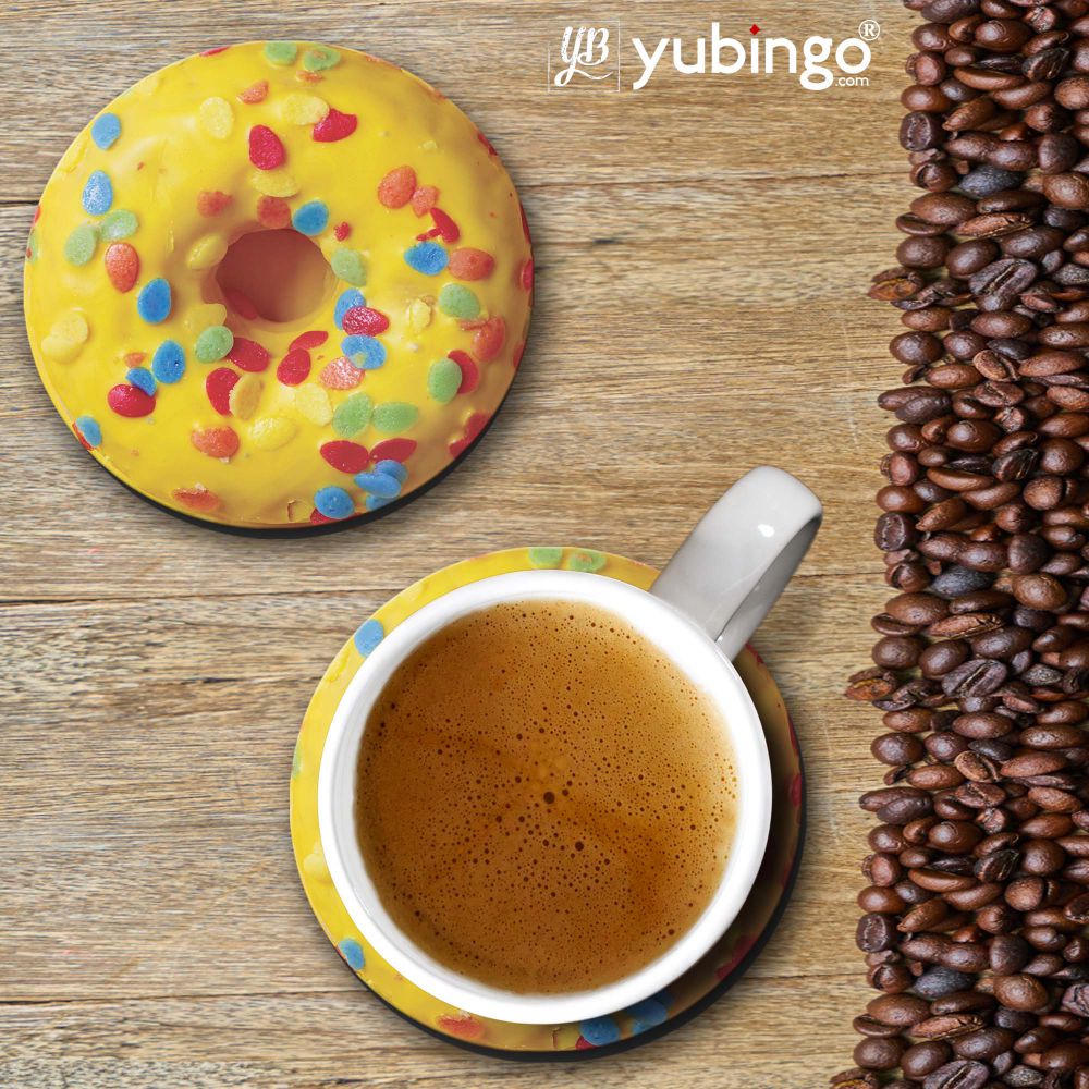 Yellow Doughnut Coasters-Image2
