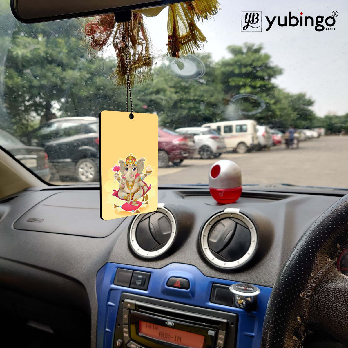 Cute Ganesha Car Hanging-Image2