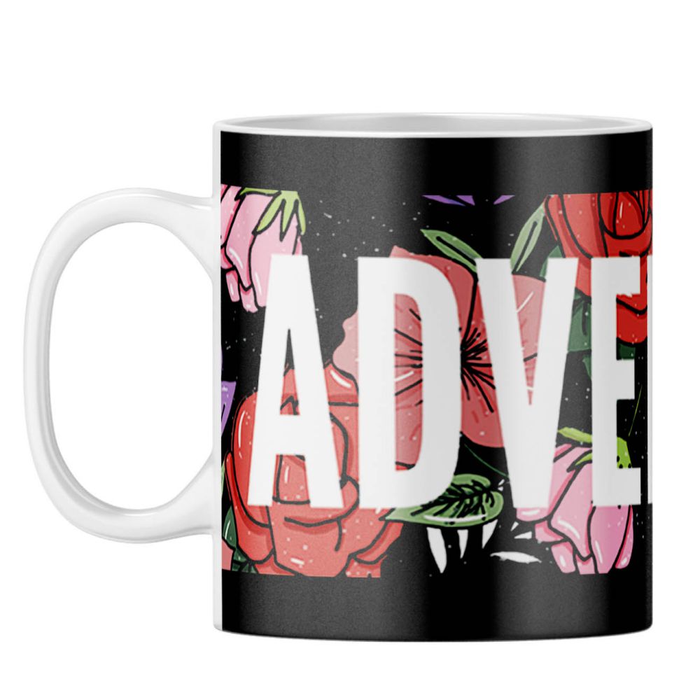 Adventure Pattern Coffee Mug