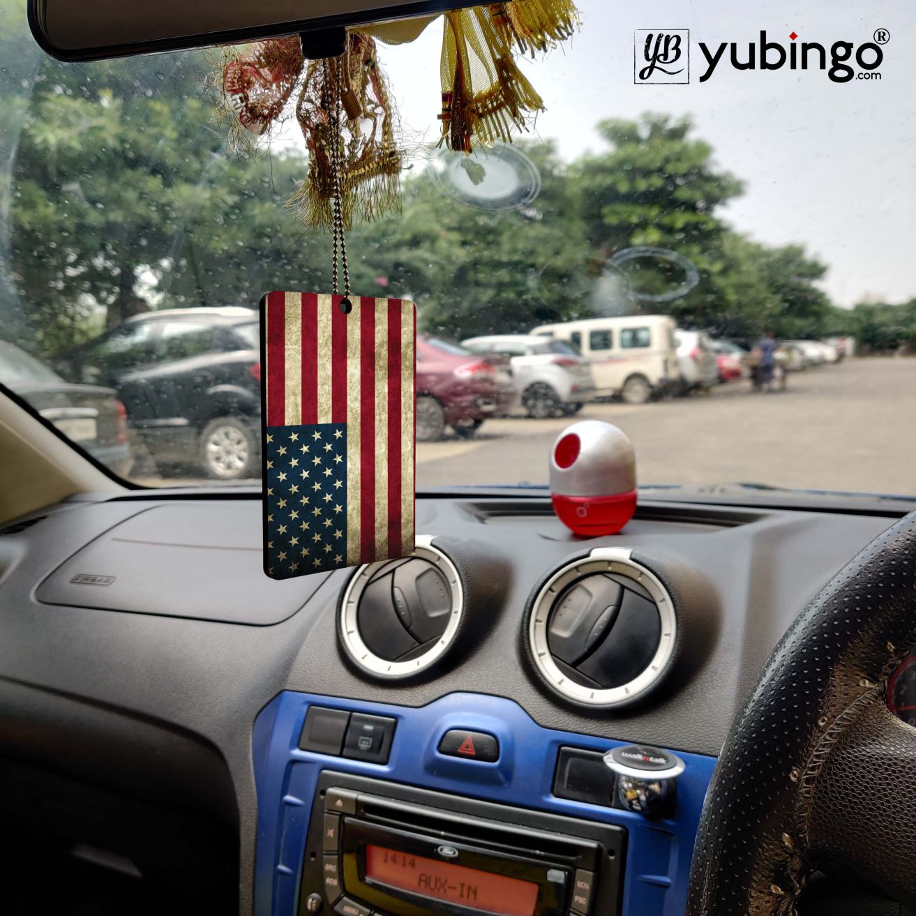 American Flag Car Hanging