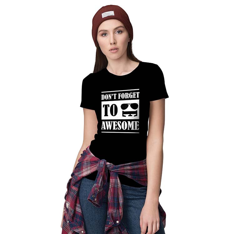 Be Awesome Women T-Shirt-Black