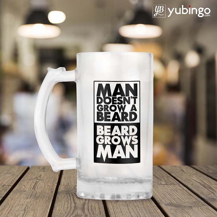 Beard Grows Man Beer Mug