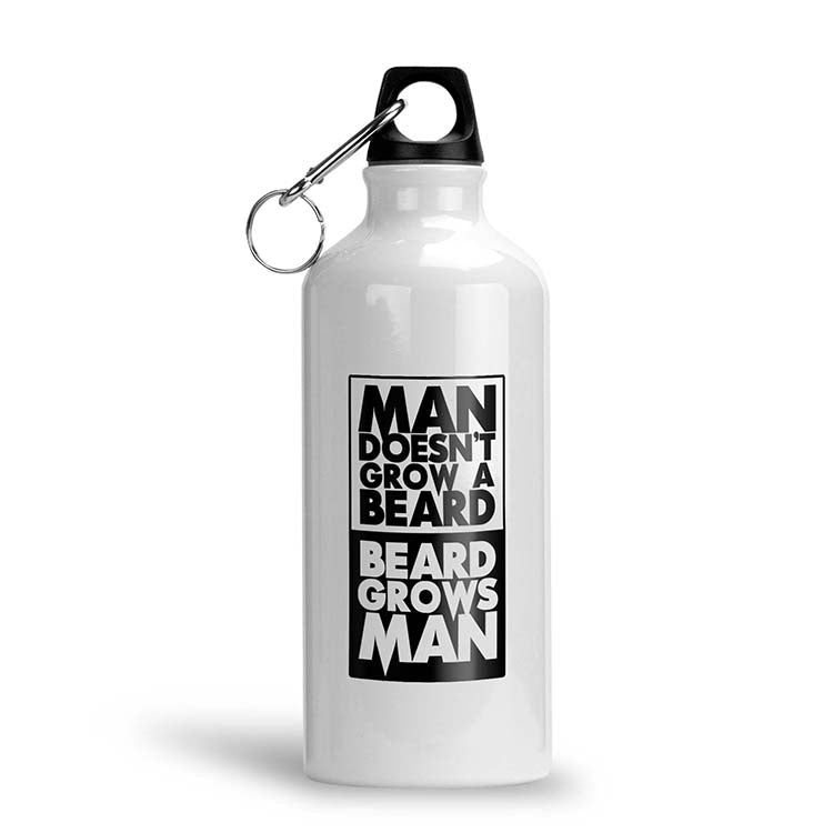 Beard Grows Man Water Bottle