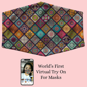 Beautiful Mandala Pattern Mask 1