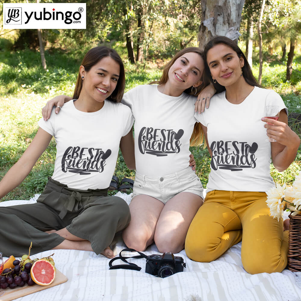 Best of Friends T-Shirt-White