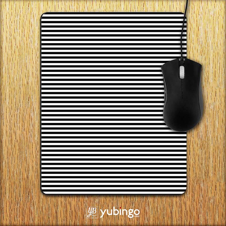 Black Stripes Mouse Pad