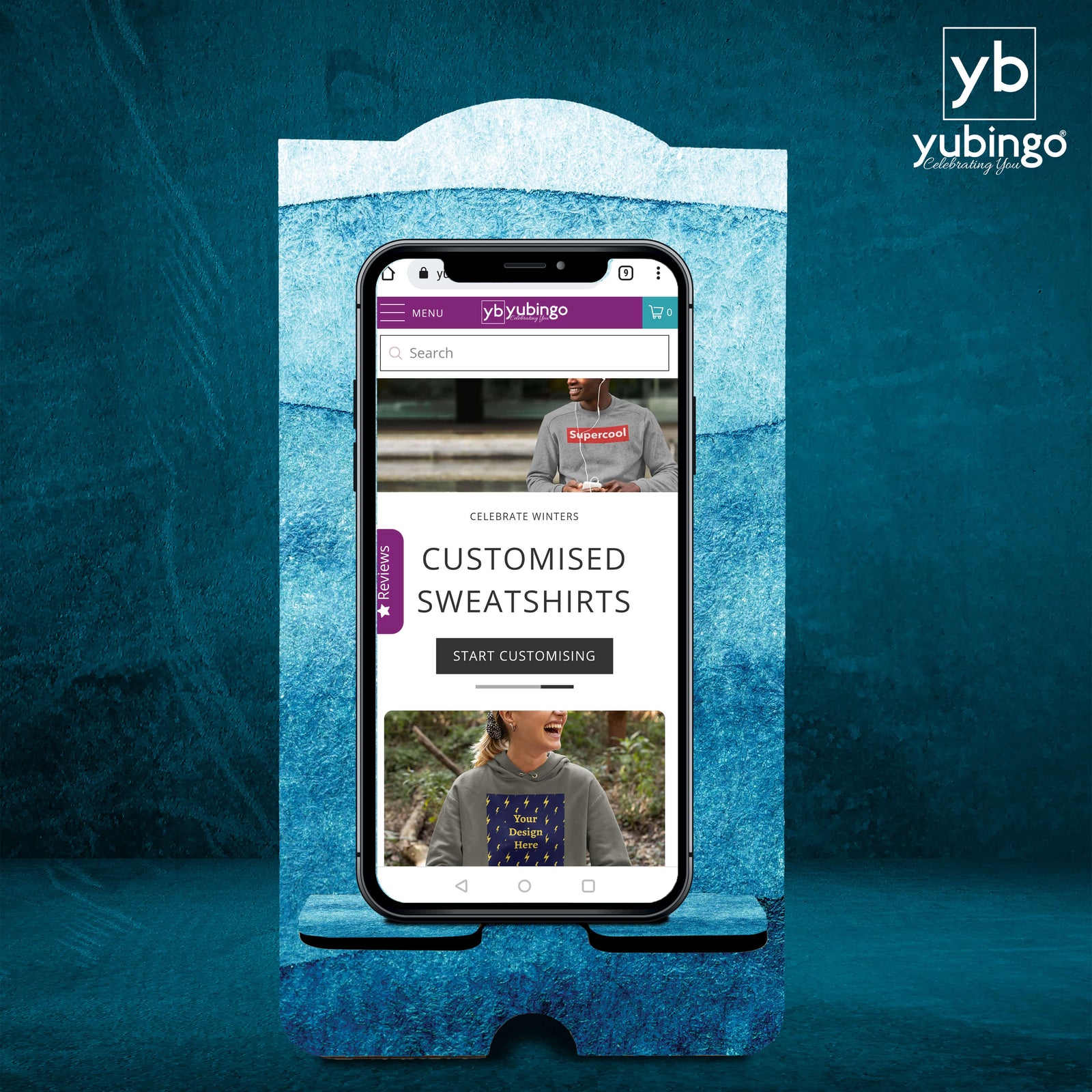 Blue Delights Mobile Stand-Image2