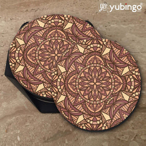 Brown Pattern Coasters-Image5