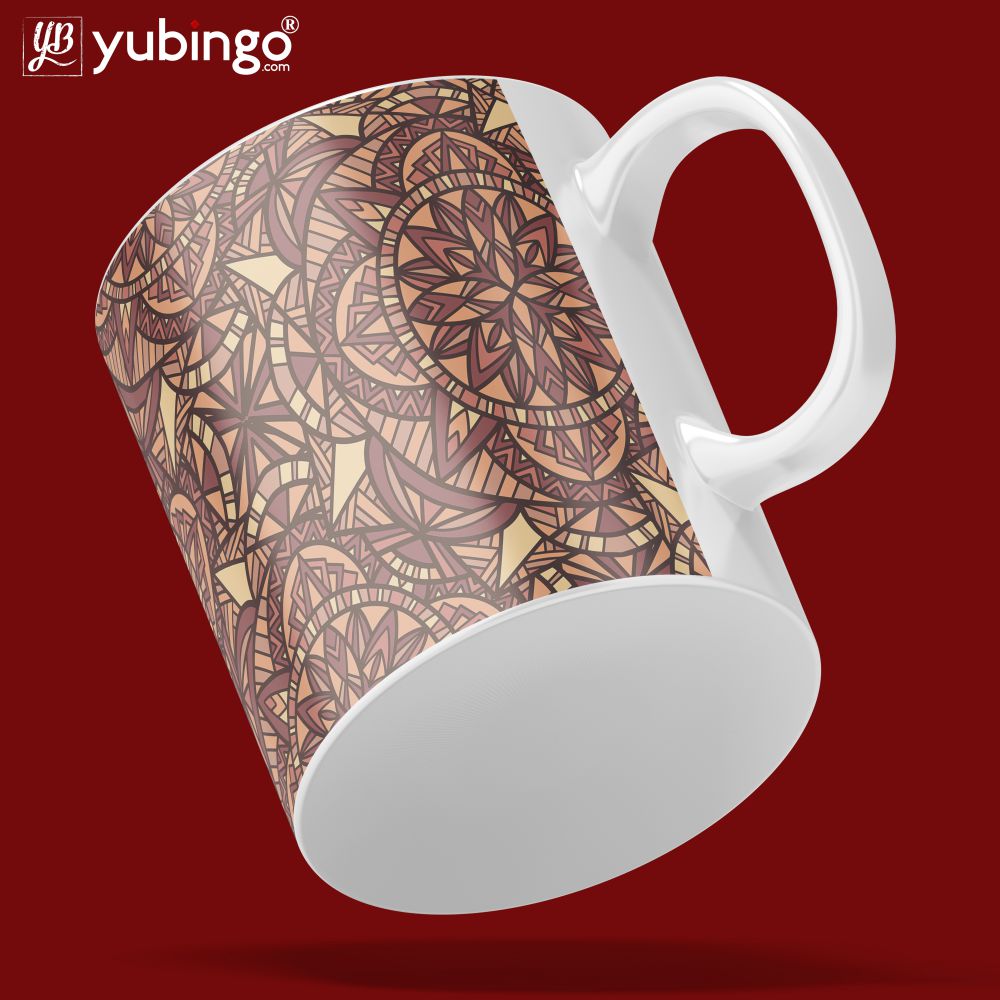 Brown Pattern Coffee Mug-Image5