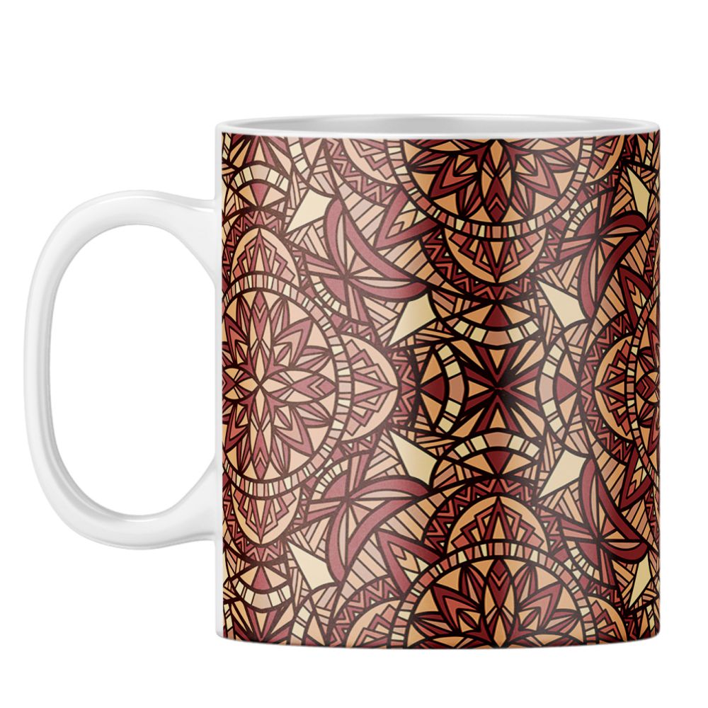 Brown Pattern Coffee Mug