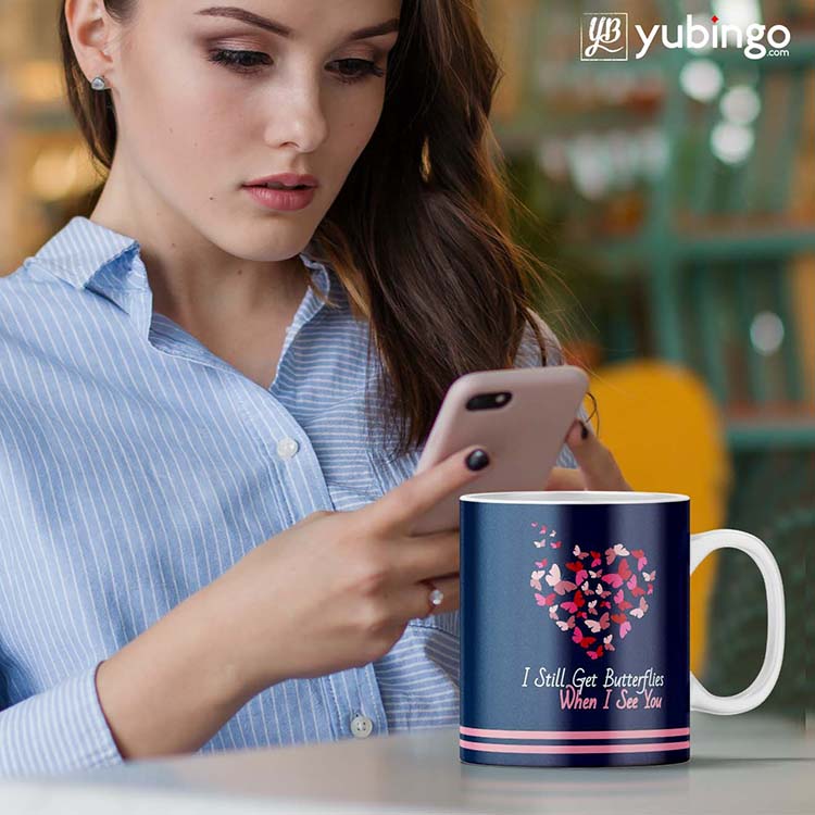 Butterflies on Seeing You Coffee Mug-Image3