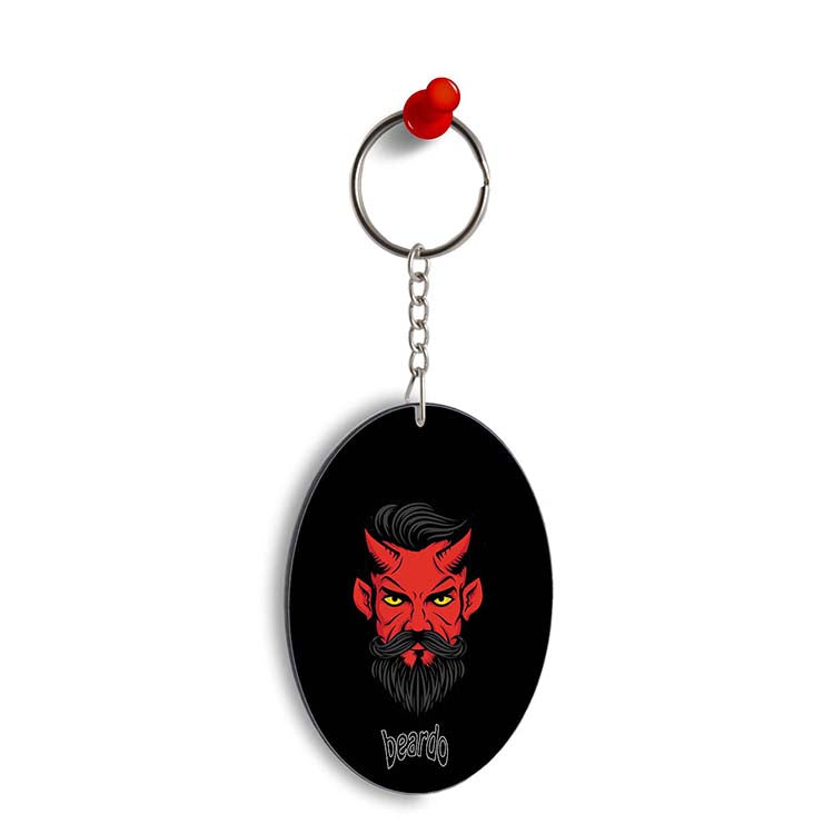 Beardo Stylish Fellow Oval Key Chain
