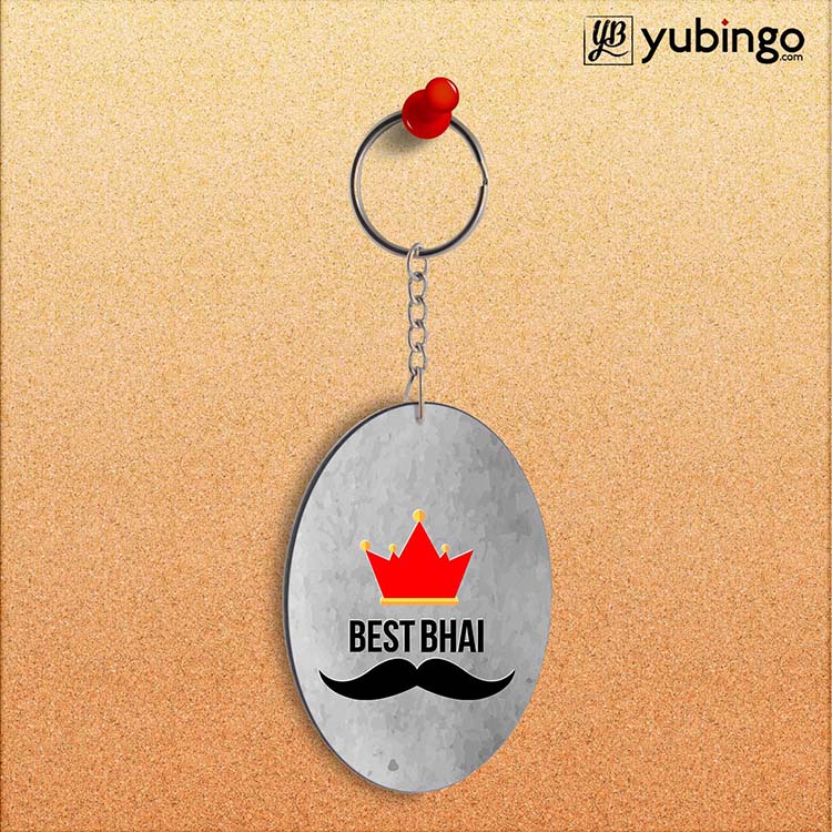 Best Bhai Oval Key Chain