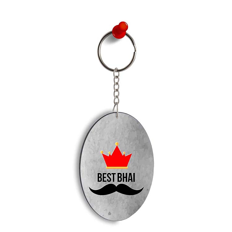Best Bhai Oval Key Chain
