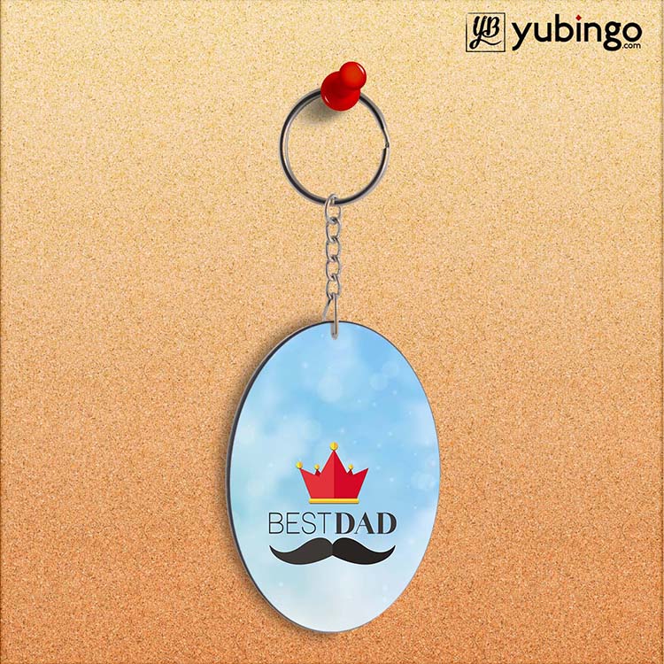 Best Dad Oval Key Chain-Image2
