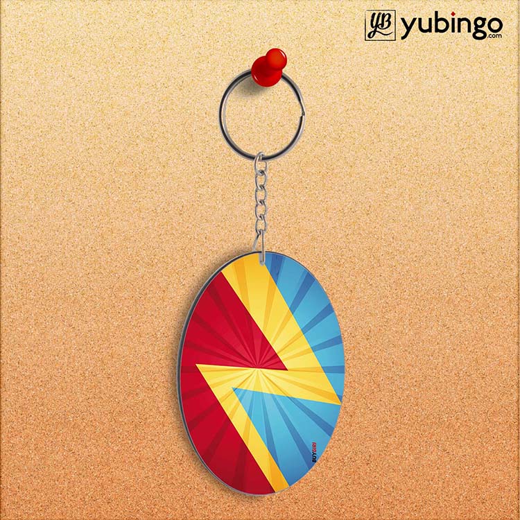 Colours Oval Key Chain