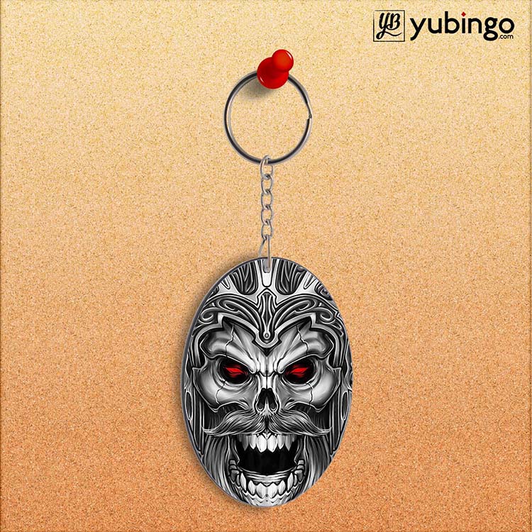 Cool Monster Oval Key Chain
