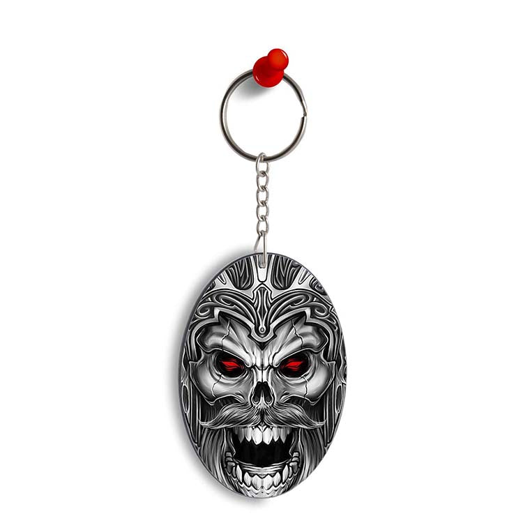 Cool Monster Oval Key Chain