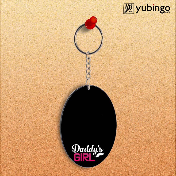 Daddy's Girl Oval Key Chain