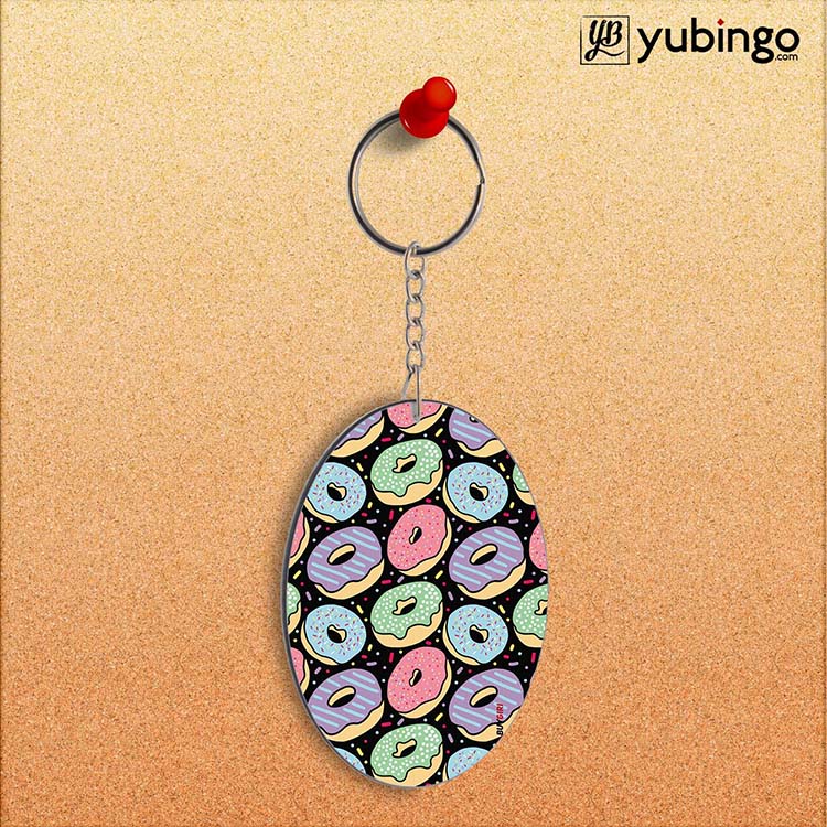 Donuts Oval Key Chain-Image2