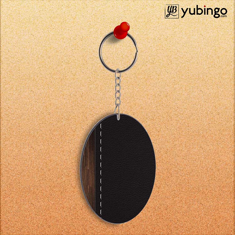 Edge Of The Book Oval Key Chain-Image2