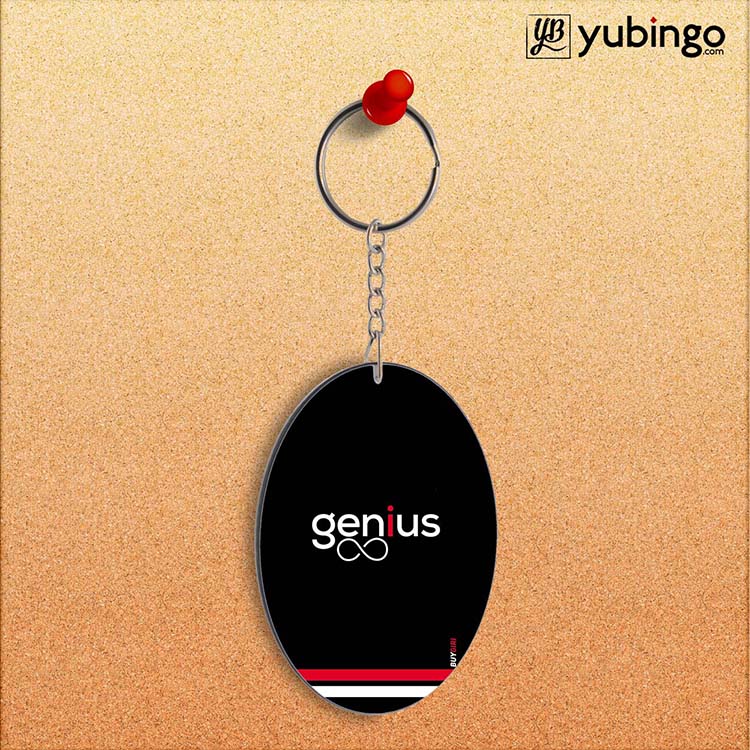 Genius Oval Key Chain
