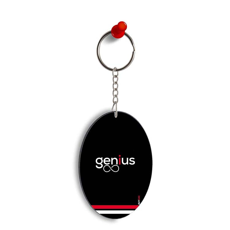 Genius Oval Key Chain