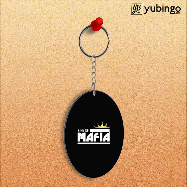 King of Mafia Oval Key Chain