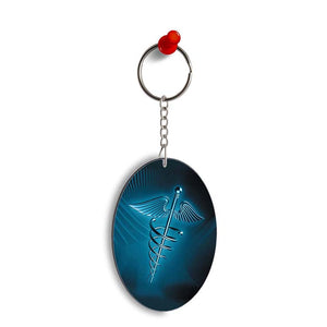 Medical Care Oval Key Chain
