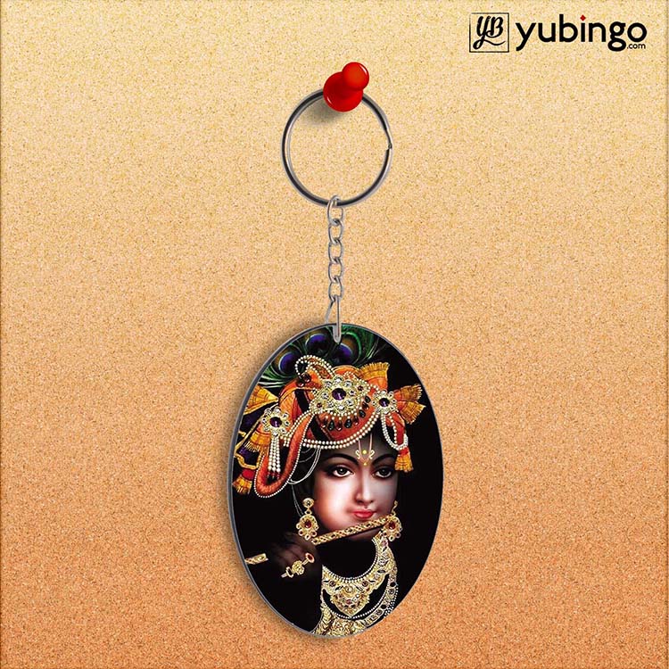 Murli Wala Oval Key Chain