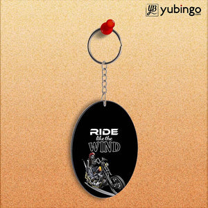 Ride the Wind Oval Key Chain-Image2